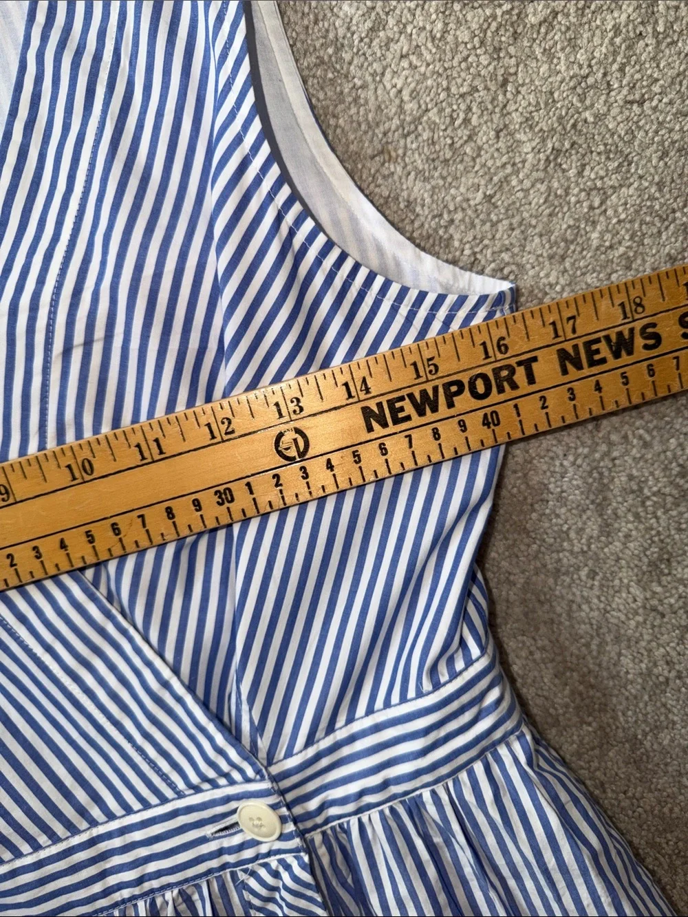 J. Crew Sleeveless Striped Poplin Midi Dress Size 4